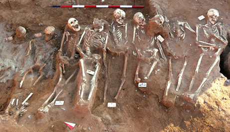 Click to enlarge mass grave
