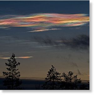 Nacreous clouds
