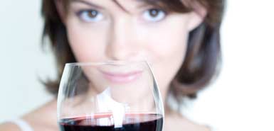 women wine