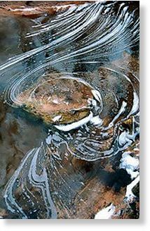 Click to enlarge Foam on a stream in southeast Indiana