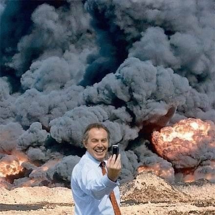 Tony Blair selphie