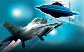 Click to enlarge Plane/UFO