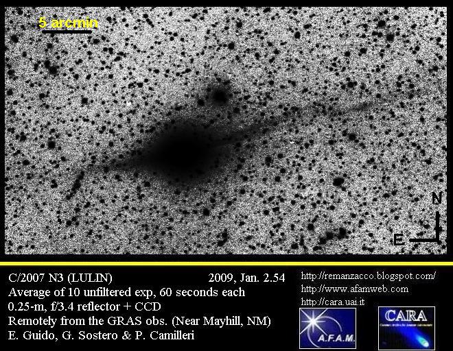 Click to enlarge comet lulin