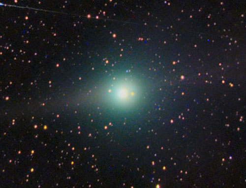 Click to enlarge Comet Lulin on 23 January