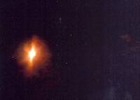 Orange glowing ufo