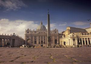 Click to enlarge Piazza San Pietro and St Peter's Basilica Rome, Italy
