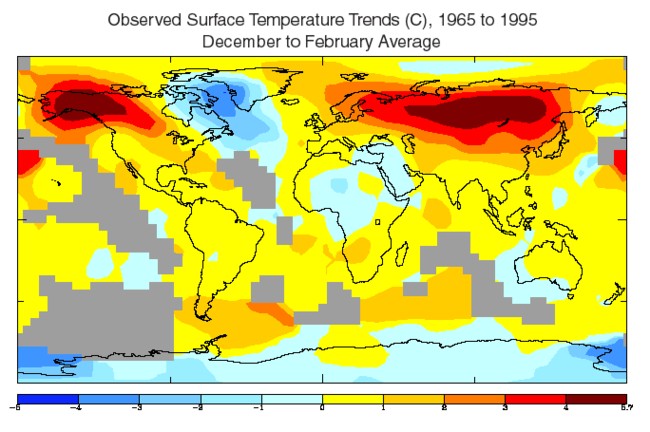 Surface Temperature Trends graph