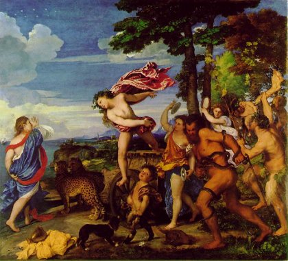 Click to enlarge Titian - Bacchus and Ariadne
