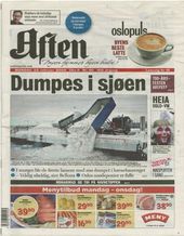 Norway Newspaper dumping snow at sea