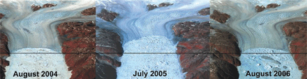 Click to enlarge Greenland glacier