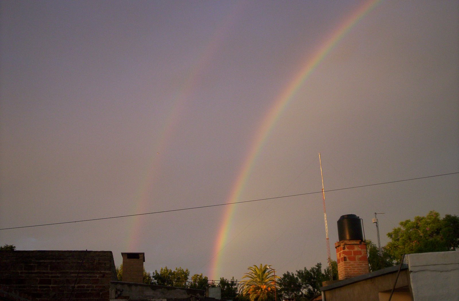 Click to enlarge UFO in a rainbow