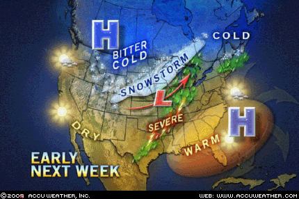 Storm forecast March midwest US