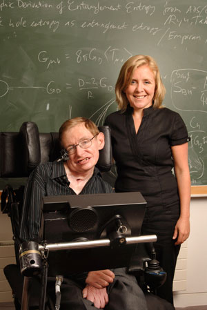 Stephen Hawking, and his daughter Lucy