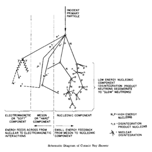schematic cosmic ray diagram