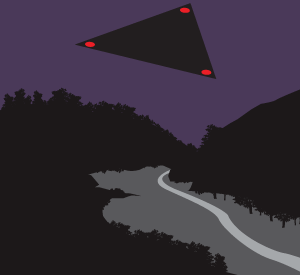Triangular ufo image