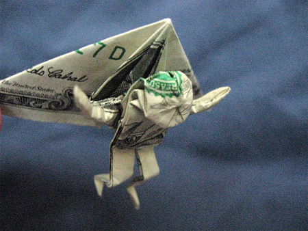 Click to enlarge dollar origami