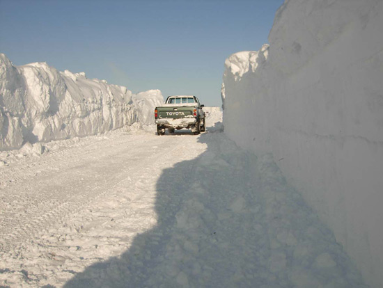 Click to enlarge Kotzebue Alaska Snow 2008-2009