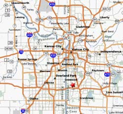Kansas City area map