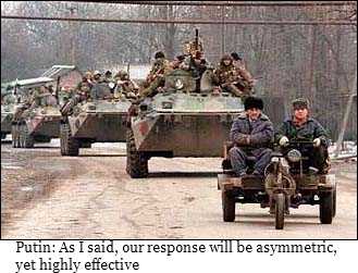 Click to enlarge Putin: Asymmetric response