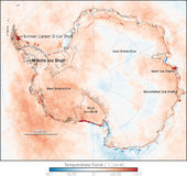 graphic of antarctica & wilson ice shelf