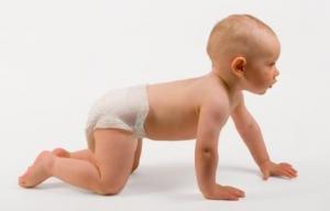 Click to enlarge crawling baby