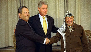 Barak, Clinton, Arafat