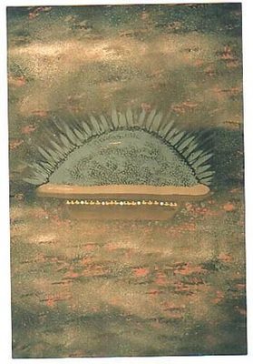 painting of a UFO