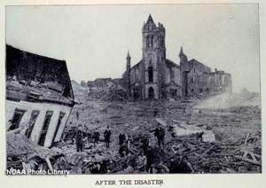 Galveston, Texas after 1900 hurricane