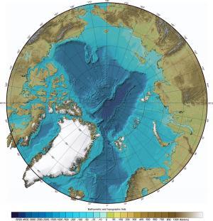 Bathymetric chart