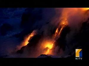 Kilauea ocean flow