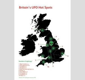 Britains UFO hotspots
