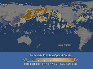 May 9 China aerosol image