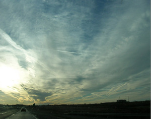 Click to enlarge Vapor trails 3