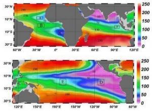 oxygen concentrations in the worlds oceans 