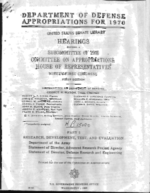 DOD Appropriations 1970