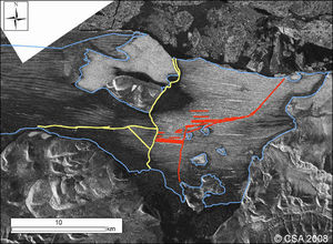 Artic Ice Crack Map