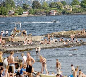 Huk beach Norway