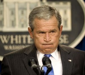 bush frustrated