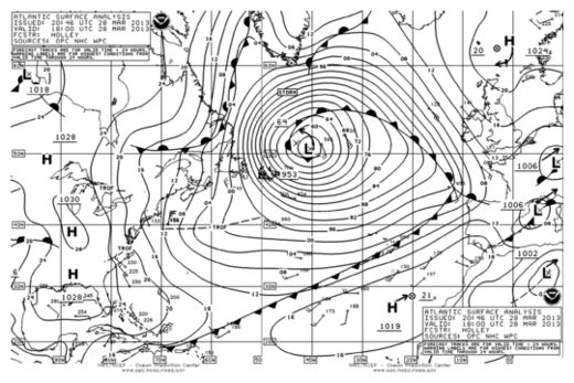 Weather Map Atlantic