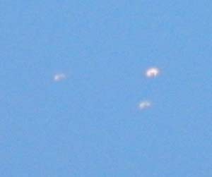 V-shaped ufo close-up