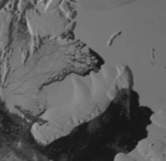 Click to enlarge Wilkins disintegration in Feb 1994