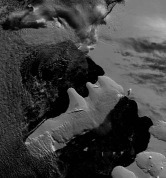 Click to enlarge Wilkins in Mar 2004 - breaking up again