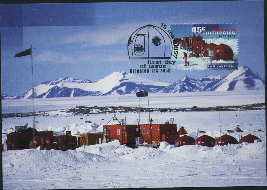 Click to enlarge Australia Antarctic station stamp
