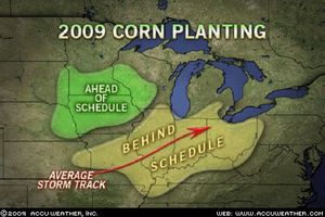 Corn Belt planting behind schedule 2009
