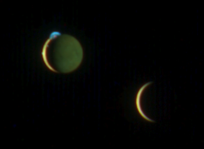 Jupiter's moons Io and Europa