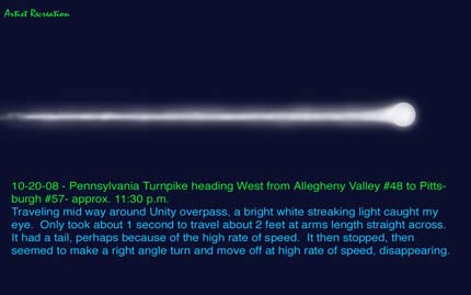 Pennsylvania ufo illustration