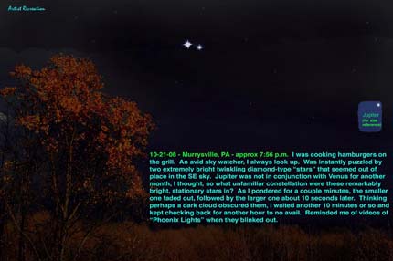 Pennsylvania ufo illustration