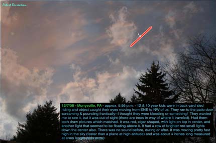 Pennsylvania ufo illustration