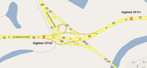 Click to enlarge UFO sighting map