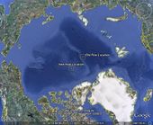 north pole relocated